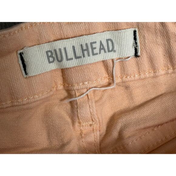 Bullhead micro mini low rise lace up peach shorts 0 - Picture 5 of 6